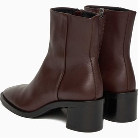 Resim Calvin Klein Eden Fermuarlı Deri Kadın Bot CK Black - CK Black / 