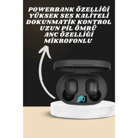 Resim Dijital Göstergeli Kulaklık ve 7 Kordonlu Akıllı Saat Android ve Ios Uyumlu Uyku Takibi Sesli G 
