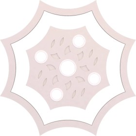 Resim Motifpiyer Tavan Spot Göbegi-Motifli-Sekizgen-İçegri-76-86cm-Dış-Çitali 