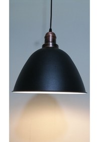 Resim Riolight Retro Siyah Içi Beyaz Tekli Metal Sarkıt Çap: 28Cm (538289581) 