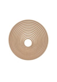 Resim 12'li Ham Mdf, 8mm Kalınlık, 30 Cm Kasnak, Boyanabilir Vidasız Kasnak, Makrome Halkası, Düş Kapanı 