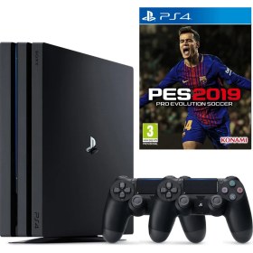 Resim Sony Ps4 Pro 1Tb Oyun Konsolu + 2. Ps4 Kol + Ps4 Pes 19 Oyun 