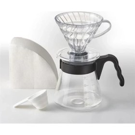Resim AyrStore Hario V60 Kahve Demleme Seti, Şeffaf 