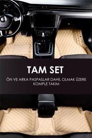 Resim stiloto BMW E90 (2006-2013) UYUMLU DERİ 7D HAVUZLU TAM SET OTO PASPAS .8 