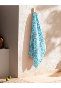 Resim Madame Coco Herbert %100 Pamuk Plaj Havlusu 70 x 150 CM Mint Yeşili 