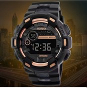Resim Gaojunshop01 1 Adet Çok Amaçlı Siyah Altın Spor Saati - Dijital Ekran Kronometre Gece Işığı Diğer 