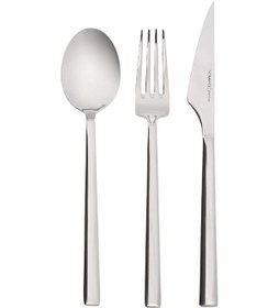 Resim Karaca 316 Premium Halley Platin 12 Kişilik 84 Parça Çatal Kaşık Bıçak Takımı 