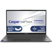 Resim Casper Nirvana X700.5500-8V00X-G-F AMD Ryzen 5 5500U 15.6" 8 GB RAM 500 GB NVMe SSD Siyah Laptop X700.5500-8V00X-G-F