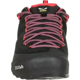 Resim Salewa Wildfire Leather Kadın Deri Ayakkabı Siyah - Mercan 