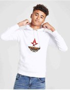 Resim Cs Go Champion Major Baskılı Unisex Çocuk Kapüşonlu Beyaz Sweat Beyaz 