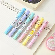 Resim 1 adet Sanrio Yumuşak Uçlu Marker Kalem - Sevimli Karikatür Tasarımlar, Floresan Renkler, Kawaii Kırtasiye Yaratıcı Not Almak & Sanat Projeleri İçin 