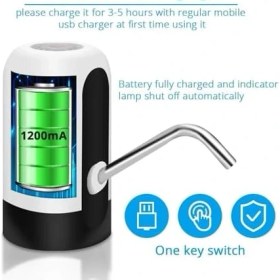 Resim Mjıya 2,5 Litre Su Sebili, Dağıtıcı De Agua Para Botellon, Evrensel Su Şişesi Pompası, Şalterli ve Usb, Kamp, Mutfak, Atölye, Garaj Için (Beyaz) 
