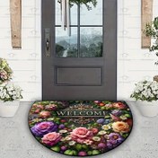Resim WELCOME Çiçekli Hoşgeldiniz Matı - Kaymaz, Yıkanabilir Polyester Mat ile Canlı Gül ve Çiçek Tasarımı, İç/Dış Mekan Girişleri için Mükemmel, Paskalya, Anneler Günü, Şükran Günü, Mezuniyet ve Daha Fazlası İçin İdeal, İç Mekan Hoşgeldiniz Matı | Çiçekli Hoşgeldiniz Matı | Dayanıklı Hoşgeldiniz Matı, Hoşgeldiniz Matı 