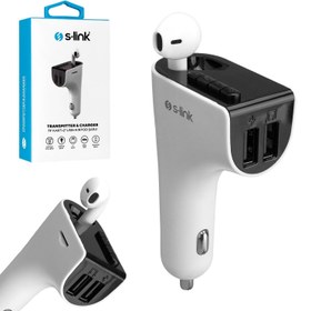 Resim S-LİNK SL-BT245 Fm Transmitter Bluetooth 2xUsb Sd Kulaklık 