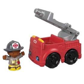 Resim Fisher Price Little People Araçlar İtfaiye Aracı GGT33-GGT34 