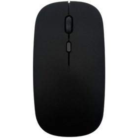 Resim Çift Modlu Kablosuz Bluetooth Mouse Şarj Edilebilir Sessiz Tıklam 