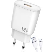 Resim Zipax Xiaomi Redmi Note 4x Şarj Aleti Micro USB 18W 3.0A Hızlı Şarj 