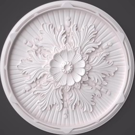 Resim YEDİTEPEOSMANLI Linda Desenli Strafor Tavan Lamba Göbeği - 50 cm 