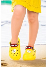 Resim Kiko Kids Twg 755-1 Plaj Havuz Eva Kız Çocuk Terlik Sarı 