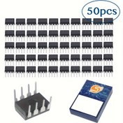 Resim 50 adet LM358P LM358 Çift İşlemeli Amplifikatör IC Om-Amp DIP-8 