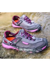 Resim Humtto 2605 Su Tahliyeli Yazlık Trekking Kadın Ayakkabı Füme 