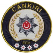 Resim ÇUKUROVA ÜTÜ ÇANKIRI P o l i s Kol Arması 3D Plastik TPU, Yeni Tip, Cırtlı, Standart Ölçü, 1.sınıf Kalite 