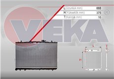 Resim HYUNDAI ELANTRA 01-07 1,6 SU RADYATÖRÜ OTOMATİK (VEKA) 