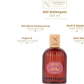 Resim Naturca Anatolia Gül Kolonyası 100 ml 