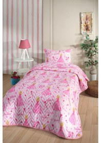 Resim Prenses Desen Çocuk-genç Odası Tek Kişilik Pike Takımı Çarşafsız 