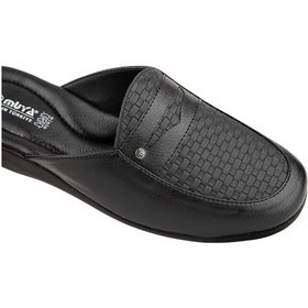 Resim Muya Lengva 35410 Erkek Klasik Terlik Siyah Siyah 