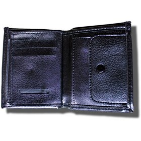Resim Unisex Dikey Cüzdan Siyah 