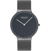 Resim Obaku Denmark V307gxuumu Quartz Hasır Siyah 40 Mm Erkek Kol Saati Siyah 