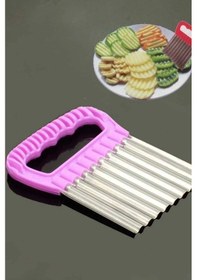 Resim Şekilli Patates Cips Dilimleyici Tırtıklı Kesici Doğrayıcı 