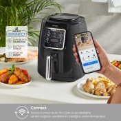 Resim Karaca Connect Air Pro Cook Xl 2 In 1 Uzaktan Erişimli Airfryer Shadow Grey 4 Kişilik 