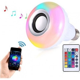 Resim Uzaktan Kumandalı Bluetooth Hoparlör Rgb Led Ampul Speaker 