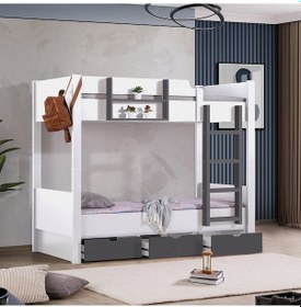 Resim Setay Ranza Asya Ayrılabilir Çekmeceli Antrasit - Beyaz 