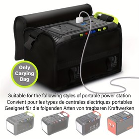 Resim YOYISS Güç İstasyonu Taşıma Çantası - Ayarlanabilir Askılı ve Kapatmalı, Dayanıklı Polyester Taşınabilir Jeneratör Çantası - YOYISS PS-88 & Çoğu Güç İstasyonuna Uygun, Kamp Ekipmanı Organizatörü, Kompakt Depolama, Yırtılmaya Karşı Dirençli Malzeme, Acil Durumlar İçin, DIY Profesyonelleri 