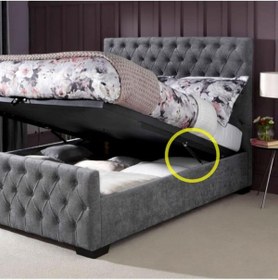 Resim Cetking Amortisörü Baza Pistonu 38 Cm 1000 N (1 Çift) siyah 