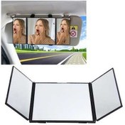 Resim Wondernest Shunwei Ayarlanabilir 3'lü Katlanır Güneşlikli Araba İçi Makyaj Aynası 