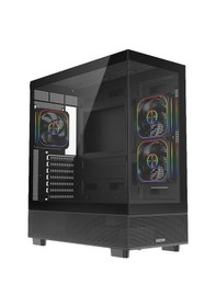 Resim Fazeon F17 1000w 80+ Bronze Pcıe Gen5.1 Argb 3x120mm Fanlı Atx Siyah Gamıng Kasa 
