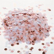 Resim 6000 adet Yuvarlak Konfeti - Düğün Süslemeleri için 1 cm Büyük Çok Renkli Metalik Simli Masa Dağıtıcılar, Doğum Günü Partisi Malzemeleri, Gelin Banyosu, Sevgililer Günü Fotoğraf Aksesuarları ve Yeni Yıl Kutlama Arka Planları (Pembe Parıldayan Bayramlık Konfetiler) 