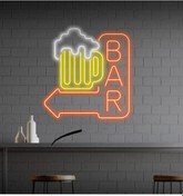 Resim Twins Led Bar Yazılı Ve Şekilli Neon Tabela Amber Model:model:27763366 Amber 