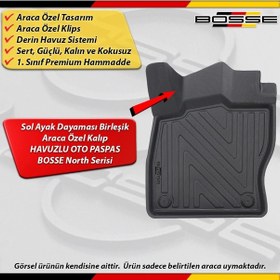 Resim Skoda Super B Paspas Araca Özel 2020 - 2023 Arası Derin Havuzlu Paspas Bosse North Serisi 