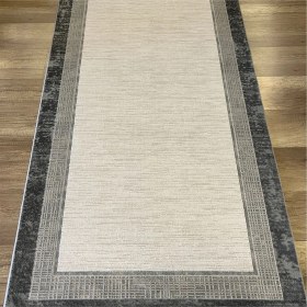 Resim Luxess Halı Arya 1105 Antrasit Akrilik Üst Kalite Salon Halısı Avangard Modern Çerçeve Desen Renkli 