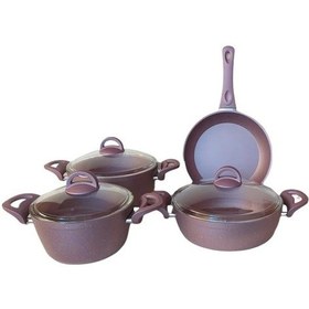 Resim Vıvaldı Hitit Granıt Tencere Seti 7 Parça Lıla N021 Lıla 