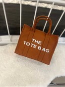 Resim ZEYZEYBUTİK Kanvas Orta Boy Kahve Tote Bag Çanta 