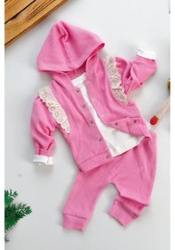 Resim Kız Bebek Çocuk Takım Uzun Kollu Alt Üst Takım Bebek Giyim Çocuk Giyim Kız Bebek Takım Uzun Kol 001 