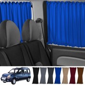 Resim Oto Pandami Renault Kangoo 1 . Nesil Kısa Şase 1997-2009 Uyumlu Mavi Raylı Oto Perde Takımı 