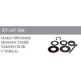 Resim KLF MARŞ SEGMAN KOLLEKTÖR TAMİR TK MAKO TİP ÇELİK 6 PARÇA 