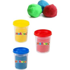 Resim Kutulu Rengarenk Doğal Oyun Hamuru 3 Adet Oyun Hamuru Play Dough 3 X 100 Gram 